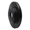 E-Line Drilled & Slotted Black Brake Rotor, 2008-2012 Mopar, Position: Front Right - image 3