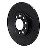 E-Line Drilled & Slotted Black Brake Rotor, Fits Select Mopar, Position: Rear Left - image 1