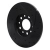 E-Line Drilled & Slotted Black Brake Rotor, Fits Select Mopar, Position: Rear Left - image 4