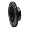E-Line Drilled & Slotted Black Brake Rotor, 1980-1989 Mopar, Position: Front Right - image 4