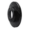 E-Line Drilled & Slotted Black Brake Rotor, 1976-1986 Mopar, Position: Front Left - image 3