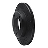 E-Line Drilled & Slotted Black Brake Rotor, 1976-1986 Mopar, Position: Front Right - image 1