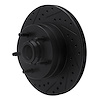 E-Line Drilled & Slotted Black Brake Rotor, 1986-1992 Mopar, Position: Front Left - image 1