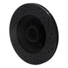 E-Line Drilled & Slotted Black Brake Rotor, 1986-1992 Mopar, Position: Front Left - image 3