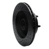 E-Line Drilled & Slotted Black Brake Rotor, 1986-1992 Mopar, Position: Front Right - image 2