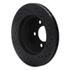 E-Line Drilled & Slotted Black Brake Rotor, 1990-1999 Mopar, Position: Front Left - image 4
