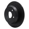 E-Line Drilled & Slotted Black Brake Rotor, 1999-2004 Mopar, Position: Rear Left - image 2