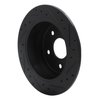 E-Line Drilled & Slotted Black Brake Rotor, 1999-2004 Mopar, Position: Rear Left - image 4