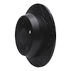 E-Line Drilled & Slotted Black Brake Rotor, 1999-2004 Mopar, Position: Rear Right - image 1
