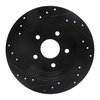 E-Line Drilled & Slotted Black Brake Rotor, 1999-2004 Mopar, Position: Rear Right - image 4