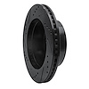 E-Line Drilled & Slotted Black Brake Rotor, 1999-2006 Mopar, Position: Front Right - image 1