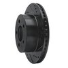 E-Line Drilled & Slotted Black Brake Rotor, 1999-2006 Mopar, Position: Front Right - image 2