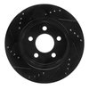 E-Line Drilled & Slotted Black Brake Rotor, 1999-2006 Mopar, Position: Front Right - image 4