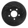 E-Line Drilled & Slotted Black Brake Rotor, 2002-2007 Mopar, Position: Front Right - image 2