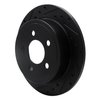 E-Line Drilled & Slotted Black Brake Rotor, 2003-2007 Mopar, Position: Rear Left - image 4