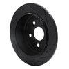 E-Line Drilled & Slotted Black Brake Rotor, 2007-2018 Mopar, Position: Rear Left - image 3