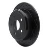 E-Line Drilled & Slotted Black Brake Rotor, 2007-2018 Mopar, Position: Rear Left - image 4