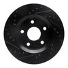 E-Line Drilled & Slotted Black Brake Rotor, 2007-2018 Mopar, Position: Front Right - image 2