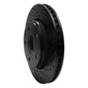 E-Line Drilled & Slotted Black Brake Rotor, 2007-2018 Mopar, Position: Front Right - image 3