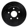 E-Line Drilled & Slotted Black Brake Rotor, 2007-2018 Mopar, Position: Front Right - image 4