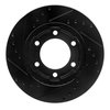 E-Line Drilled & Slotted Black Brake Rotor, 1971-1991 Fits Multiple Makes/Models, Position: Front Right - image 2