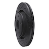 E-Line Drilled & Slotted Black Brake Rotor, 2012-2018 Mopar, Position: Front Left - image 1