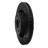 E-Line Drilled & Slotted Black Brake Rotor, 2012-2018 Mopar, Position: Front Right - image 1