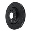 E-Line Drilled & Slotted Black Brake Rotor, Fits Select Mopar, Position: Front Right - image 2