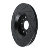 E-Line Drilled & Slotted Black Brake Rotor, Fits Select Mopar, Position: Front Right - image 4