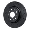E-Line Drilled & Slotted Black Brake Rotor, Fits Select Mopar, Position: Front Right - image 2