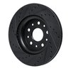 E-Line Drilled & Slotted Black Brake Rotor, Fits Select Mopar, Position: Front Right - image 4