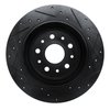 E-Line Drilled & Slotted Black Brake Rotor, Fits Select Mopar, Position: Rear Left - image 3