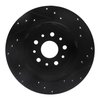 E-Line Drilled & Slotted Black Brake Rotor, Fits Select Mopar, Position: Rear Left - image 4