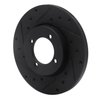 E-Line Drilled & Slotted Black Brake Rotor, 1974-1987 Fits Multiple Makes/Models, Position: Front Left - image 2