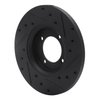 E-Line Drilled & Slotted Black Brake Rotor, 1974-1987 Fits Multiple Makes/Models, Position: Front Left - image 3