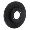 E-Line Drilled & Slotted Black Brake Rotor, 1974-1987 Fits Multiple Makes/Models, Position: Front Right - image 2