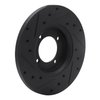E-Line Drilled & Slotted Black Brake Rotor, 1974-1987 Fits Multiple Makes/Models, Position: Front Right - image 4
