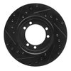 E-Line Drilled & Slotted Black Brake Rotor, 1992-2004 GM, Position: Front & Rear Right - image 4