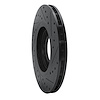 E-Line Drilled & Slotted Black Brake Rotor, 1996-2006 GM, Position: Front Left, Rear Left - image 1