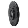 E-Line Drilled & Slotted Black Brake Rotor, 1996-2006 GM, Position: Front Left, Rear Left - image 3