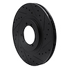 E-Line Drilled & Slotted Black Brake Rotor, 1996-2006 GM, Position: Front & Rear Right - image 1