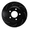 E-Line Drilled & Slotted Black Brake Rotor, 1994-2001 GM, Position: Front Left - image 1