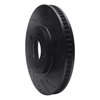 E-Line Drilled & Slotted Black Brake Rotor, 1997-2005 GM, Position: Front Right - image 4