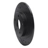 E-Line Drilled & Slotted Black Brake Rotor, 1998-2005 GM, Position: Rear Right - image 3
