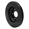 E-Line Drilled & Slotted Black Brake Rotor, 2006-2016 GM, Position: Front Left - image 1