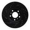 E-Line Drilled & Slotted Black Brake Rotor, 2006-2016 GM, Position: Front Right - image 3