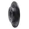 E-Line Drilled & Slotted Black Brake Rotor, 2006-2011 GM, Position: Rear Right - image 1