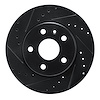 E-Line Drilled & Slotted Black Brake Rotor, 2011-2016 GM, Position: Front Left - image 1