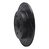 E-Line Drilled & Slotted Black Brake Rotor, 2011-2016 GM, Position: Rear Left - image 1