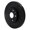 E-Line Drilled & Slotted Black Brake Rotor, Fits Select GM, Position: Front Left - image 4
